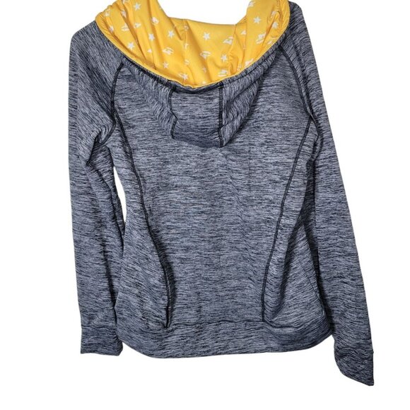 Army Performance Hoodie Gray Yellow Womens Large Military Family Sweatshirt - Picture 3 of 8